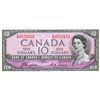 Image 1 : BANK OF CANADA. $10.00. 1954 Issue. BC-32a. Coyne-Towers. ‘Devil’s Face’. No. D/D3572152. BCS graded