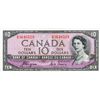 Image 1 : BANK OF CANADA. $10.00. 1954 Issue. BC-32a. Coyne-Towers. ‘Devil’s Face’. No. D/D3648529. PCGS grade