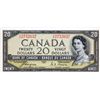 Image 1 : BANK OF CANADA. $20.00. 1954 Issue. BC-33a. Coyne-Towers. ‘Devil’s Face’. No. A/E2752037. BCS graded