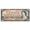 Image 1 : BANK OF CANADA. $100.00. 1954 Issue. BC-43c. Lawson- Bouey. No. B/J8694576. CCCS graded Unc-64.