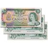 Image 1 : BANK OF CANADA. $20.00. 1979 Issue. BC-54a. Lawson-Bouey. No. 50138165861, 50138165862 & 50138165863