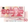 Image 1 : BANK OF CANADA. $50.00. 1988 Issue. BC-59c. No. FHS9734410 and FHS9734411. Both CCCS graded Gem Unc-