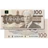 Image 1 : BANK OF CANADA. $100.00. 1988 Issue. BC-60a-i. No. BJF8191558. Clear B.P. CCCS graded Unc-67.