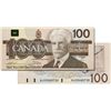 Image 1 : BANK OF CANADA. $100.00. 1988 Issue. BC-60aA-i. No. AJX3445720. Clear B.P. #61. Choice Unc.