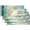 Image 1 : BANK OF CANADA. $20.00. 2006 Issue. BC-64aA-i. Jenkins-Dodge. No. EZV9757457, 7458, 7459, 7460. Lot 