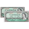 Image 1 : BANK OF CANADA. $1.00. 1954 Issue. BC-37bA. No. *AF0469946. PCGS graded Choice Unc-64. PPQ. $1.00. 1