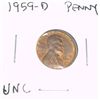Image 1 : 1959-D Lincoln Cent Penny *RARE UNC HIGH GRADE - NICE COIN*!!