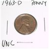 Image 1 : 1963-D Lincoln Cent Penny *RARE UNC HIGH GRADE - NICE COIN*!!