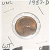 Image 1 : 1957-D Wheat Penny *RARE UNC HIGH GRADE - NICE COIN*!!