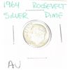 Image 1 : 1964 ROOSEVELT SILVER DIME *RARE AU HIGH GRADE*!!