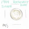 Image 1 : 1964 ROOSEVELT SILVER DIME *RARE MS HIGH GRADE*!!