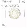 Image 1 : 1964-D ROOSEVELT SILVER DIME *RARE AU HIGH GRADE*!!