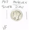 Image 1 : 1917 MERCURY SILVER DIME KEY DATE *RARE VERY FINE GRADE*!!