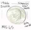 Image 1 : 1966 KENNEDY SILVER HALF DOLLAR *EXTREMELY RARE MS-65 HIGH GRADE* Bag Marks!!