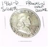 Image 1 : 1961-D FRANKLIN SILVER HALF DOLLAR *PLEASE LOOK AT PICTURE TO DETERMINE GRADE*!!