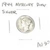 Image 1 : 1944 Mercury SILVER Dime *VERY RARE AU-50 HIGH GRADE - NICE COIN*!!