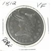 Image 1 : 1812 CLASSIC HEAD LARGE CENT *EXTREMELY RARE 3rd YEAR COIN - VERY FINE GRADE HARD TO FIND COIN*!!
