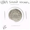 Image 1 : 1869 SHIELD NICKEL *RARE VERY FINE GRADE!!