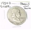 Image 1 : 1954-D FRANKLIN SILVER HALF DOLLAR *PLEASE LOOK AT PICTURE TO DEATERMINE GRADE*!!
