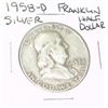 Image 1 : 1958-D FRANKLIN SILVER HALF DOLLAR *PLEASE LOOK AT PICTURE TO DEATERMINE GRADE*!!