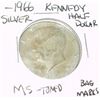 Image 1 : 1966 KENNEDY SILVER HALF DOLLAR *RARE MS TONED HIGH GRADE Bag Marks*!!