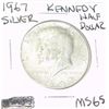 Image 1 : 1967 KENNEDY SILVER HALF DOLLAR *RARE MS-65 HIGH GRADE*!!