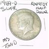 Image 1 : 1969-D KENNEDY SILVER HALF DOLLAR *RARE MS HIGH GRADE TONED*!!