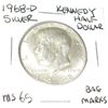 Image 1 : 1968-D KENNEDY SILVER HALF DOLLAR *RARE MS-65 HIGH GRADE!!