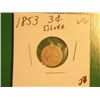 Image 1 : 1853 3 CENT SILVER