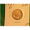 Image 1 : 1927 D BUFFALO NICKEL