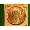 Image 1 : 1922 D PEACE DOLLAR