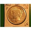 Image 1 : 1922 P PEACE DOLLAR