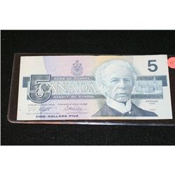 1986 Canada $5 Foreign Bank Note