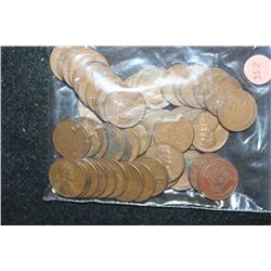 Lincoln Wheat Back Penny; Lot of 50