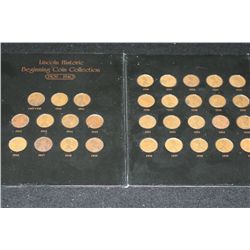 Lincoln Historic Beginning  Coin Collection Folder 1909-1940; Complete