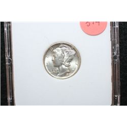 1943 Mercury Dime; MCPCG Graded MS65