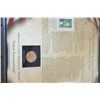 Image 2 : 2010 US Presidential Abraham Lincoln-16th President $1 Coin W/Postal Stamp Commerating Picture of Be