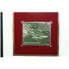 Image 2 : 1981 First Day Issue 22K Gold Replica Stamp W/Postal Stamp; Space Achievement Shuttle Returning to E