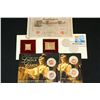 Image 2 : Grab Bag of First Day Issue; Foreign Bank Note; Lincoln Penny Set & Silver Morgan; Lot of 7