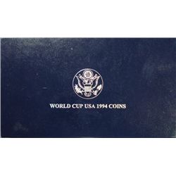 1994 WORLD CUP SOCCER COMMEMORATIVE PROOF SILVER DOLLAR