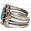 Image 3 : Old Pawn Navajo Sleeping Beauty Turquoise Sterling Silver Cuff Bracelet - Henry Sam