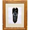 Image 1 : Navajo Bird Feather Painting - Waterbird - Donovan Begay