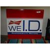 Image 1 : 28"x24" Budwiser  we ID tin sign
