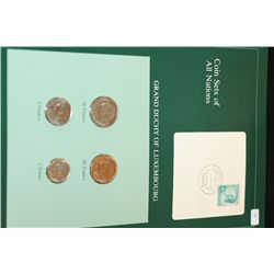 Grand Duchy of Luxembourg; Coin Sets of All Nations W/Postal Stamp Dated 1984