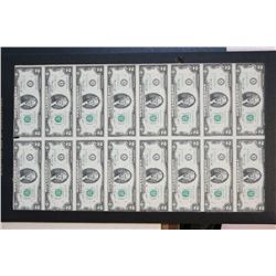 1976 US Federal Reserve Note $2; Boston MA Reserve; Star Notes; Lot of 16 Uncut