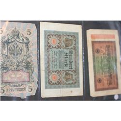 Foreign Bank Note; Lot of 3