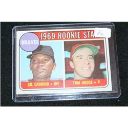 1969 MLB T.C.G. Atlanta Braves Rookie Baseball Card; Gil Garrido Infielder & Tom House Pitcher