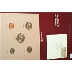 United Kingdom of Great Britain and Northern Ireland; Coin Sets of All Nations W/Postal Stamp Dated 