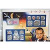 Image 1 : 1974 US Mint Coin Set W/Postal Stamps Commerating Richard Nixon Resigns the Presidency Dated 1994; P