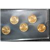 Image 2 : 2004-D US Mint State Quarter Set; Layered in 24K; BU